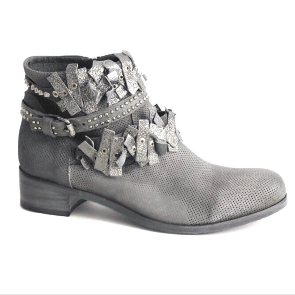 NIB OVYE by Cristina Lucchi Italian Leather Ankle Boots Size 40 (US 9.5-10) - Picture 2 of 13